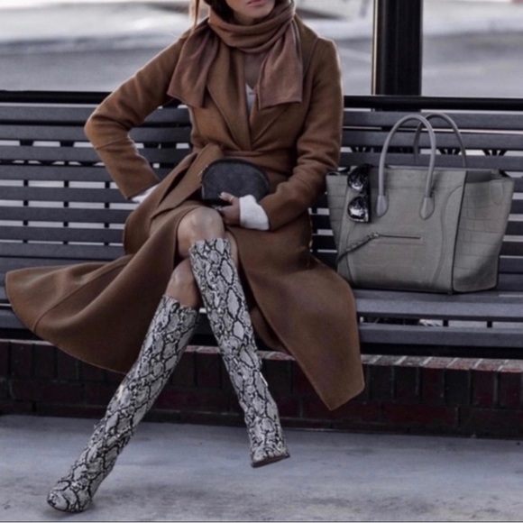 zara bottines serpent